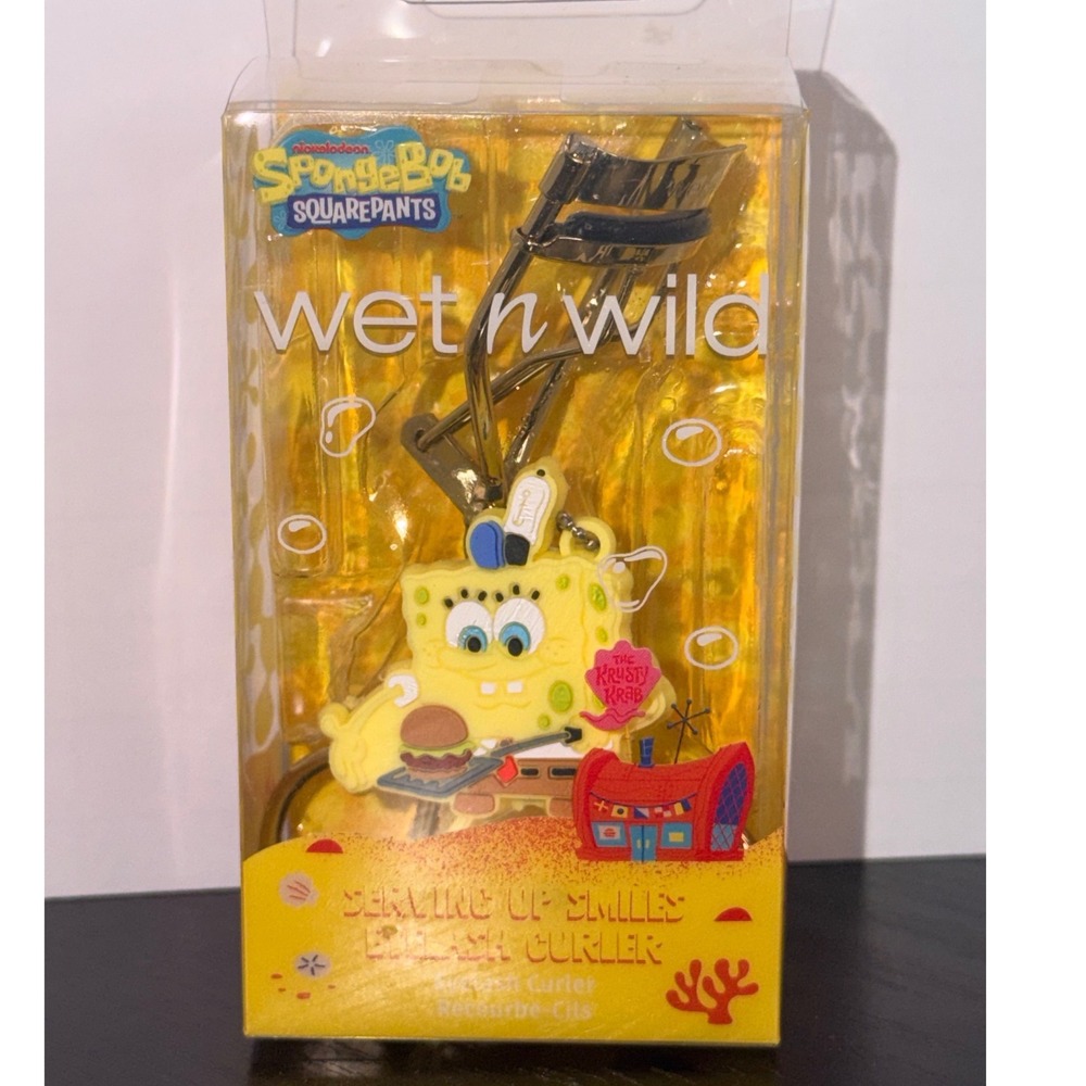 Wet n Wild SpongeBob SquarePants Eyelash Curler Serving Up Smiles NEW